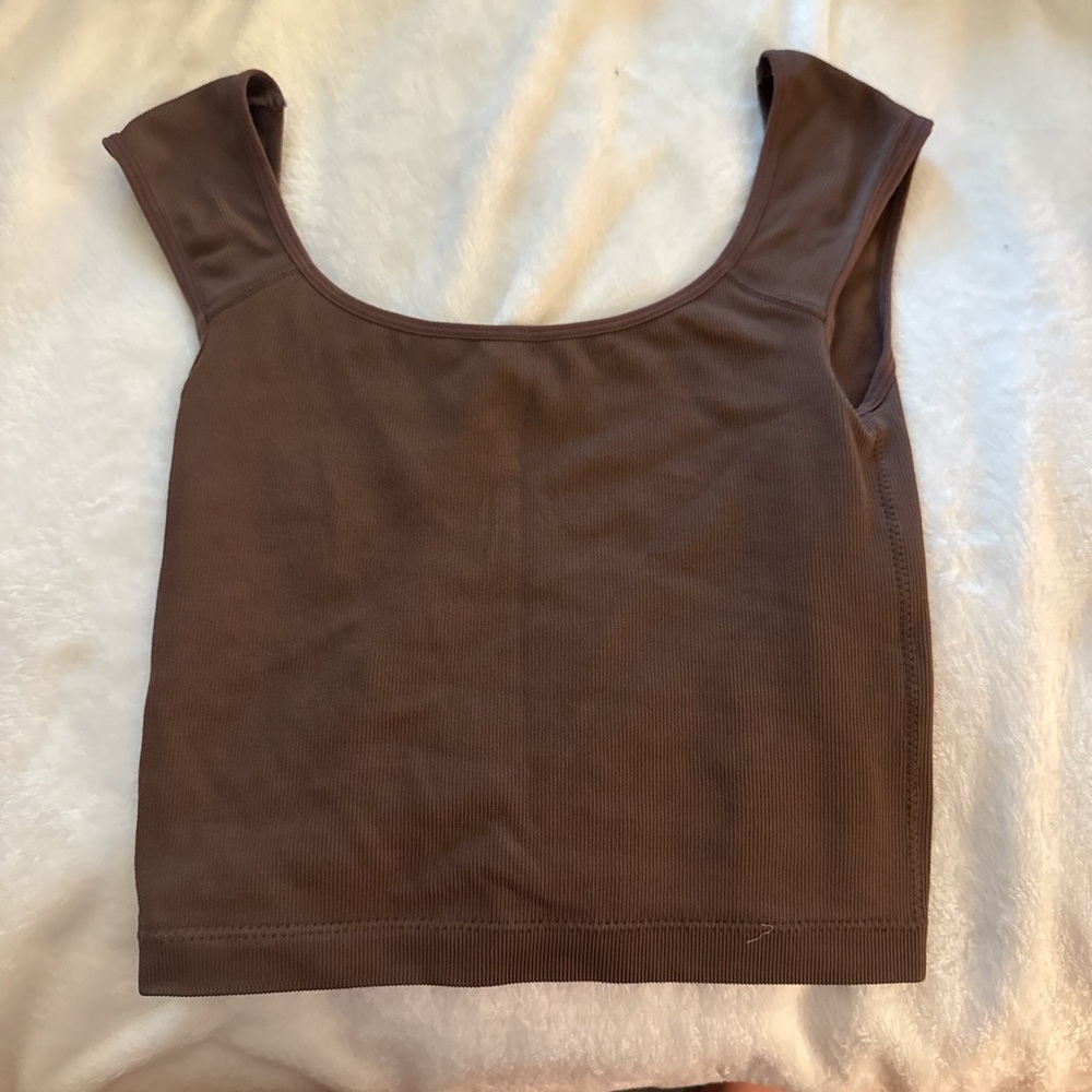 Garage Chocolate Brown Tank Top